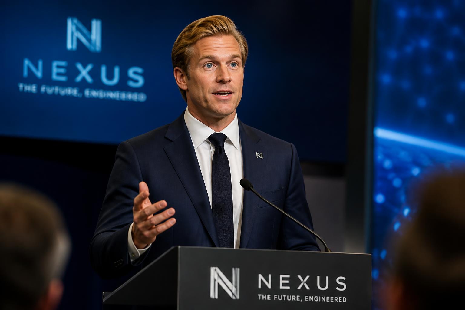 Julian Knox delivering a Nexus keynote